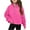 Hot Pink, variant on ibuvkizy Girls Hoodies!Middle Big Girls Half Zip Crewneck Sweatshirt Long Sleeve Pullover Tops Crop Tops Kids Fleece Sweatshirts for 5-14 Years,Hot Pink