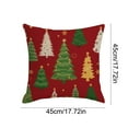 thumbnail image 2 of Tyidzon Red Christmas Pillow Covers 18x18 Farmhouse Christmas Decorations Snowflakes Christmas Tree Merry Christmas Pillow Cases Case for Winter Holiday Couch Home Decor, 2 of 6