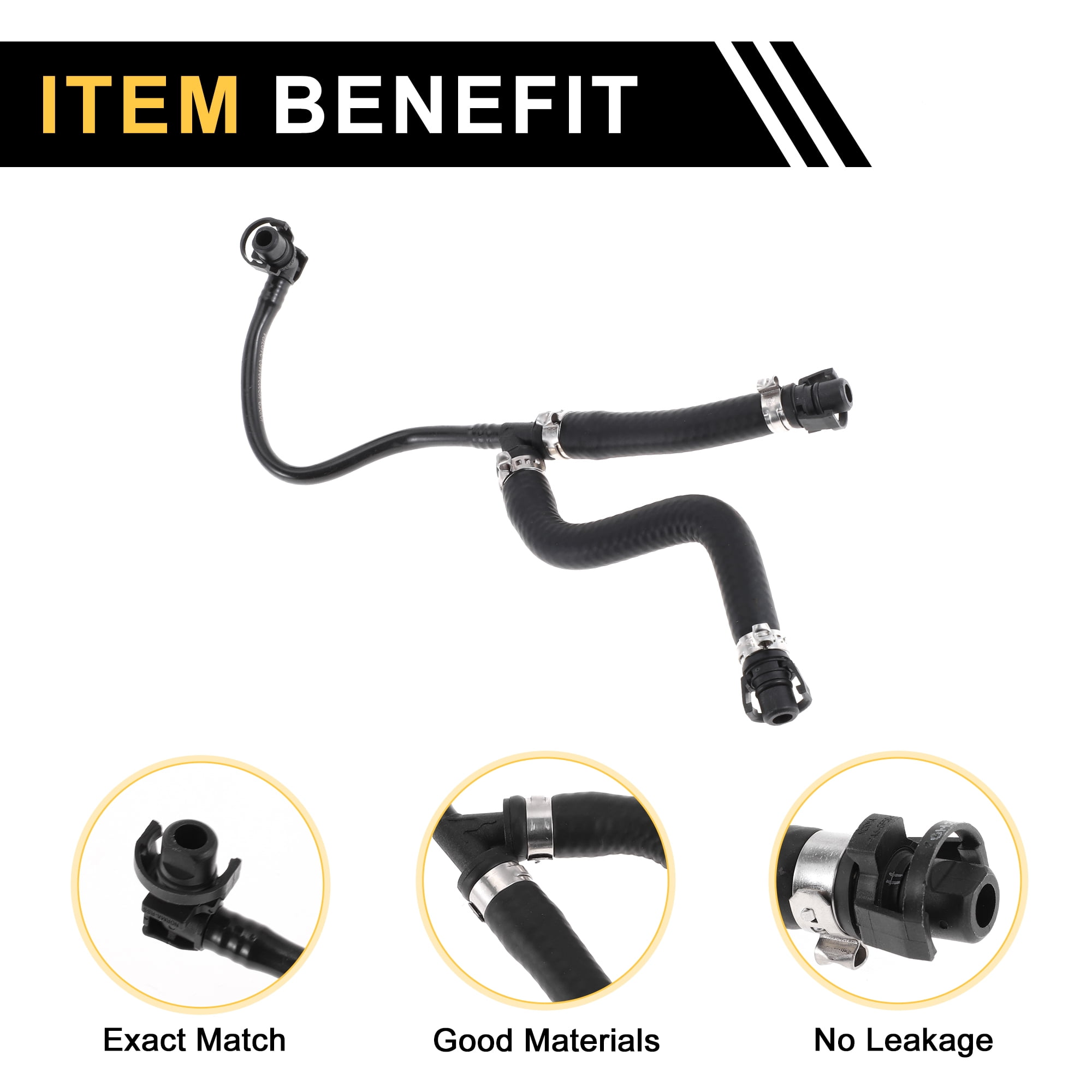 Unique Bargains Radiator Hose for Land Rover Defender 90 3.0L 2021-2023 Rubber Engine