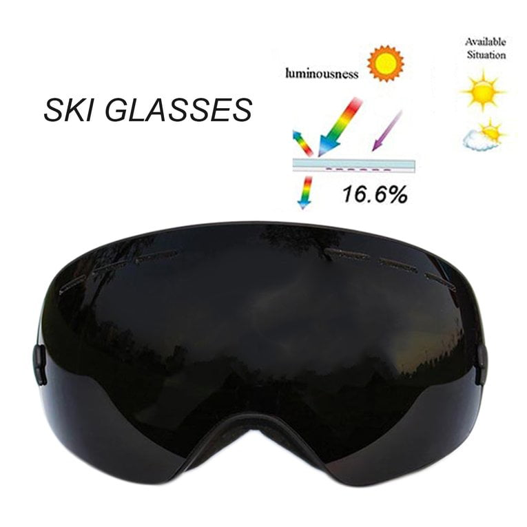 COPOZZ Ski Goggles Double Layers Anti-Fog Adult Snowboard Skiing Glasses by