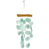 Woodstock Windchimes Mini Capiz Chime Aqua, Wind Chimes For Outside, Wind Chimes For Garden, Patio, and Outdoor Décor, 12"L