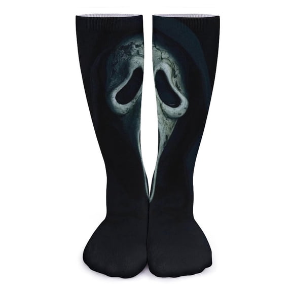 Scream Ghostface Thick Stockings for Men Women Durable Comfort Calf Socks Soft Casual Crew Socks 15.7inches