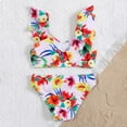 thumbnail image 5 of uublik Girls 2 Piece Swimsuit Bikini Bathing Suit Summer Beach Outfit Top Shorts, Sizes 4-8, 5 of 5