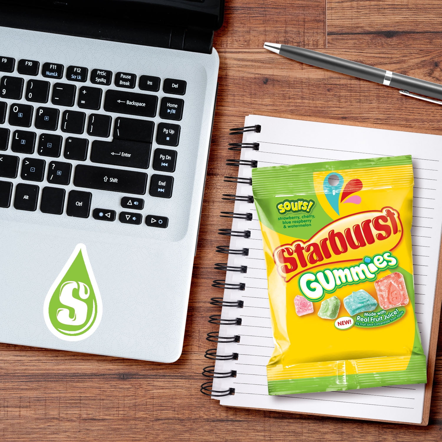 (6 pack) Starburst Gummies Sours Gummy Candy - 5 oz Bag