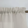thumbnail image 3 of VCNY Home Infinity Silver Solid Rod Pocket Tiered Valance, 55" x 24", 3 of 5