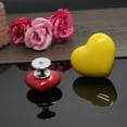 thumbnail image 4 of Wweixi 3pack/lot Coloré Coeur et Tiroir à Poisson Tirer pour Armoire Tiroir Tiroirs / Portes Armoire Poignée Bouton Rouge Grande Taille, 4 of 6