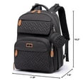 thumbnail image 3 of BabbleRoo Diaper Bag Backpack, Travel Backpack, Pacifier Case & Stroller Straps, Multifunction, Waterproof, Unisex – Black, 3 of 12