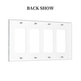 thumbnail image 2 of Wolfs Switch Cover Decorative Wall Plate / 4-Gang 4-Decor / Standard Size 4.5x8 in, 2 of 5