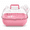 Pink, variant on OANLKGI Small Pet Travel Carrier 10.83 x 8.66 IN Acrylic Viewing Panels Transparent Animal Transport Box Water Bottle and Carry Handle Portable Ventilated Pet Cage Pet Travel Yellow