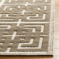 thumbnail image 3 of SAFAVIEH Martha Stewart Vermont Geometric Squares Wool Area Rug, Ivory/Brown, 4' x 6', 3 of 6