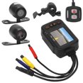 thumbnail image 1 of Motorcycle DVR,  Recording 1080P+720P Front View Cam Waterproof 2in Display Dynamic Induction  For Autocycle, 1 of 8