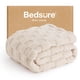 thumbnail image 1 of Manta Bedsure de forro polar a cuadros, color beige claro, 125 x 150 cm, 1 of 6