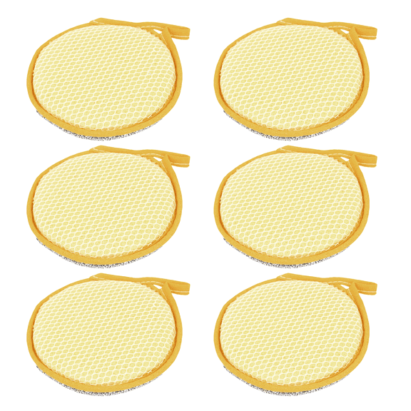 LOLA Round N' Round Wonder Scourer W/ Convenient Hang Hole, Non-Scratch Scouring Pad