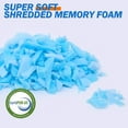 thumbnail image 4 of Puf Filler Amorstra, espuma viscoelástica triturada, 4,5 kg, azul, 4 of 9
