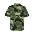 thumbnail image 3 of Daiia Camouflage Shark Hawaiian Shirt for Men Gentle Cotton Regular Short Sleeve Casual-Small, 3 of 9