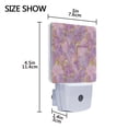 thumbnail image 4 of Yayeee LED Plug in Night Light for The Home with Auto Dusk to Dawn Light Sensors, 2 Pack, Pastel Pink Marble Pattern, 4 of 6
