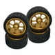 thumbnail image 5 of Juego de llantas y neumáticos para WLTOYS 144001 1/14 A959 A969 RC Car Accs Upgrade Spare dorado, 5 of 9