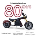 thumbnail image 2 of Moto Eléctrica Estilo Chopper M8S -  80km/h - 4000W, 2 of 12