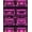 Pink, Pattern 3, variant on ODIKA 4'x6' Machine Washable Non-Slip Area Rug, Lively Inspired Soundscape High Traffic Rug, Pink, 35542