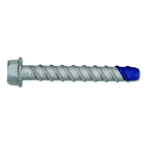 Powers Fastening Innovations 7248SD 1/2-Inch by 5-Inch Wedge-Bolt and Blue Tip Large Diameter Screw Anchor Carbon Steel, 25 Per Box