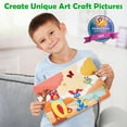 thumbnail image 4 of Kit de arte de aluminio ZMLM para niños con 100 pegatinas de espuma y 100 láminas, 4 of 7