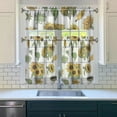 thumbnail image 3 of Wildflower Country Curtains 36 Inch - 3 Panel Vintage Bohemian Set with Rustic Floral Print, Rod Pocket, 3 of 6