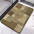 thumbnail image 2 of 20x32 Inch Bathroom Rug from Rockwood Collection - Durable Modern Geometric Patchwork Design, Perfect for Bedroom, Office, Living Room, Entryway on Hardwood Floors, 2 of 5