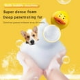 thumbnail image 6 of WAAYEE Electric Dog Cleaning Foam Machine – Automatic Dog Soap Dispenser for Bathing, IPX7 Waterproof Dog Bath Supplies Suitable for Dogs, Yellow, 6 of 10