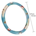 thumbnail image 4 of Santa Claus 14.5 Inch Printing PVC Leather Steering Wheel Cover Car Wheel Covers Auto Accessories, 4 of 6
