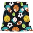 thumbnail image 3 of Yibo Sport Basketball Soccer Football Baseball Blanket Flannel Soft and Comfortable Anti-static Bed Sofa Blanket, 3 of 9