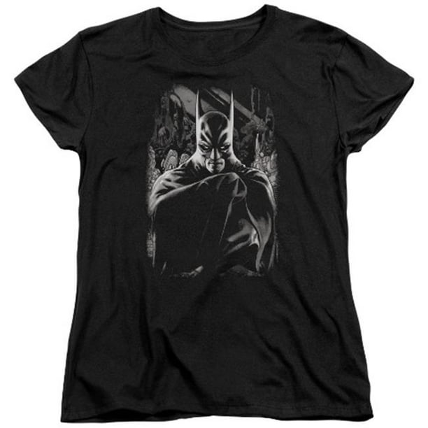 Batman-Detective 821 Couverture - T-shirt Manches Courtes pour Femmes - Noir&44; Petit