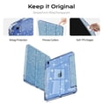 thumbnail image 5 of Aoub Case for iPad (A16) 11th Generation 11 inch 2025, iPad 10th Generation 10.9 Inch 2022 with Pencil Holder, Starlight Cover with Clear Hard Back Shell, Auto Wake/Sleep, Blue, 5 of 9