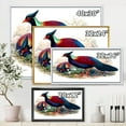 thumbnail image 4 of Designart 'Ancient Birds In The Wild II' Traditional Framed Canvas Wall Art Print, 4 of 5