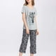 Hauts de Nuit pour Femmes avec Pantalons Capri Pyjama Sets – image 4 sur 4