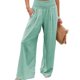 thumbnail image 1 of Foridol-pantalones de lino y algodón para mujer, calzas largas con bolsillos, informales, de pierna ancha, color blanco y caqui, para primavera y verano, 2023, 1 of 4