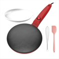 thumbnail image 1 of Household Non-Stick Pancake Machine Breakfast Pizza Bread Machine Pancake Baking Pan Chinese Spring Rolls Frying Pan US,1 * pancake 1 * machine 1 * basin 1 * egg beater 1 * small shovel, 1 of 7