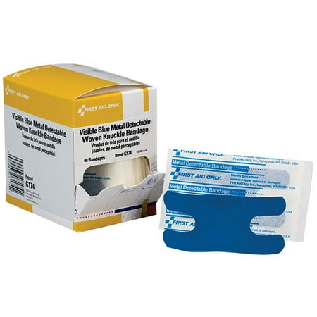 Metal Detectable Light Woven Knuckle Bandages, 1 1/2" x 3", 40 Box/18 Case (1 Case)