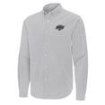 thumbnail image 2 of Men's Antigua Gray Los Angeles Kings Porter Woven Tri-Blend Long Sleeve Button-Down Shirt, 2 of 3