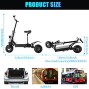 Mebike Dual Motor Electric Scooter for Adults ,53MPH &53 Miles Long Range ,72V 6000W E Scooter with Seat,11INCH Off-Road Tires,UL2272