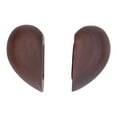thumbnail image 4 of Caja para anillos en forma de corazón, caja para anillos de compromiso de nogal negro pulido brillante con caja para anillos de tela suave para almacenamiento de anillos, 4 of 14