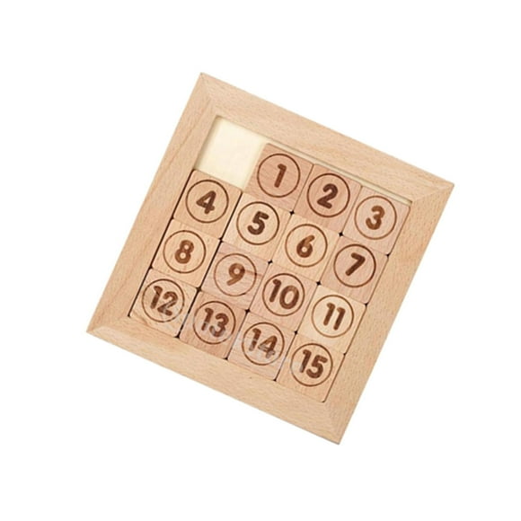 Kids Sliding Block Klotski Brain Teaser Wooden Puzzle puzzles wood puzzles Gift Sliding Puzzle Style2