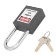 thumbnail image 3 of Safety Padlock High Security Steel Beam Industrial Lock with Writable Label for Gas Chemical Industry Machine Manufacturing Nylon PA Material 1.5in Size Includes 2 Keys, 3 of 7