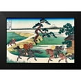 thumbnail image 2 of Hokusai 18x13 Black Modern Framed Museum Art Print Titled - Village of Sekiya at Sumida River, 1830, 2 of 5