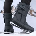 thumbnail image 5 of EKVAHL Women's Orthopedic Snow Boots, Waterproof Mid‑Calf Lined Cold Weather Outdoor Boots, Non‑Slip Trekking Winter Casual Boots Gray, 5 of 6
