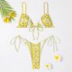 thumbnail image 2 of Gibobby Trajes de Baño Mujer Bikini Sexy 2023, traje de baño para mujer, juego de Bikini estilo Push Up, traje de baño brasileño con Tanga, ropa de playa(Amarillo,X-CH), 2 of 4