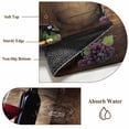 thumbnail image 6 of Small Round Rug 3Ft Washable Non-Slip, Red Wine Circle Area Rugs for Living Room Bedroom, Grapes Glasses Country Wooden Farmhouse Indoor Floor Mats Carpet Runner for Home Decor, 6 of 8