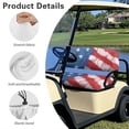thumbnail image 6 of HUAICONG Patriotic Stars Washable Golf Cart Seat Cover for EZGO Club Car Precedent Golf Cart, Moisture-Wicking Breathable Golf Cart Seat Covers, 6 of 7