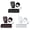 White 1PCS & Black 1PCS & Brown 1PCS, variant on Rain Gutter Downspout Extension, Circular Extension Of Downspout Rain Trough Downspout Extension Group, Extendable Drain Extender for Outdoor Villa Round ( 1/2/3 Set)