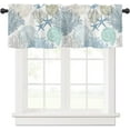 thumbnail image 1 of sasyxdc 2 Pack Spring Floral Wildflowers Curtains Valance for Kitchen Windows Summer Flower Botanical Short Curtains &amp; Drapes Rod Pocket  Butterfly Valance for Living Room Over Sink 5, 1 of 7