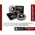 thumbnail image 6 of BK1306-2 Front Premium E-Coat Rotors and Semi-Metallic Disc Brake Pads and Hardware Set Kit, 6 of 9